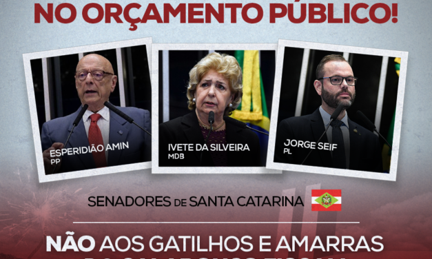 Santa Catarina, pressione seus Senadores contra o Calabouço Fiscal!